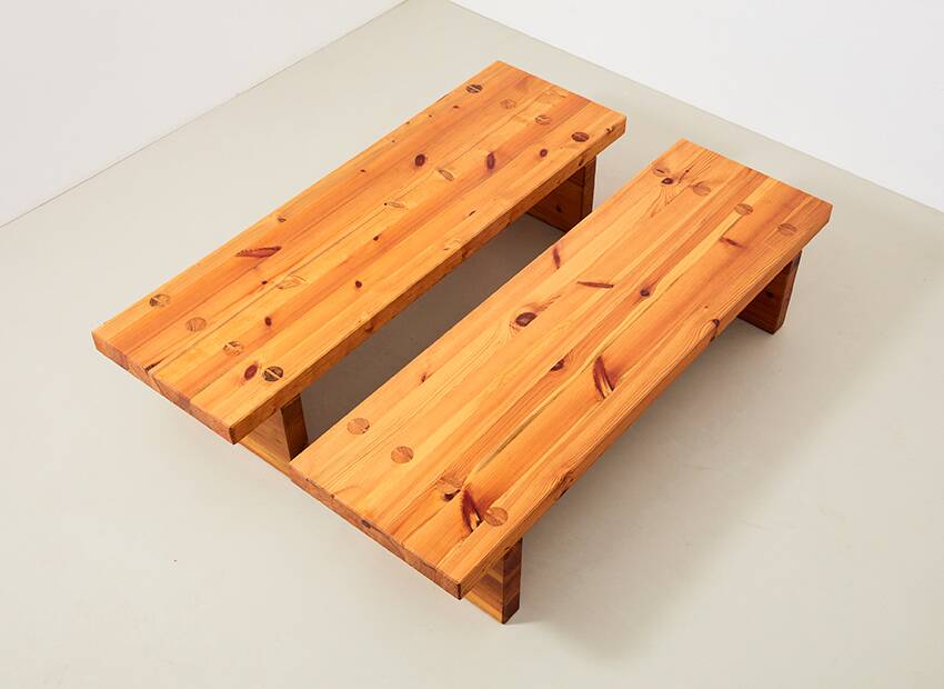 Roland Wilhelmsson Pair of 'Bamse' Benches for Karl Andersson & Soner Sweden 1970s