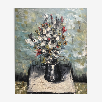 Flowers by Gouttin (1922-1987)
