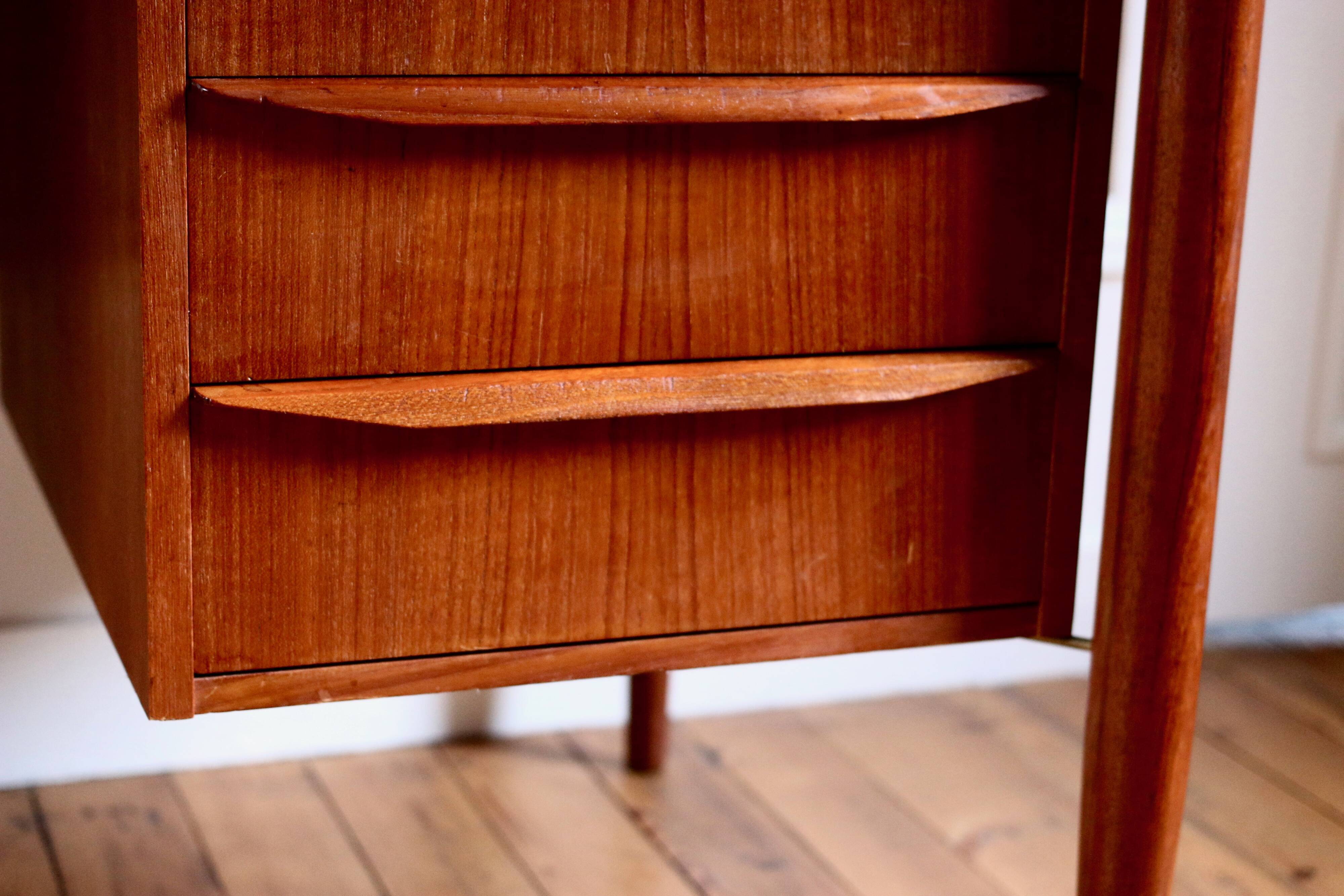 Scandinavian teak desk Tibergaard, 1960