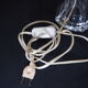 Daum France/vintage/crystal floor lamp