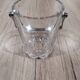 Crystal Ice Bucket Glass Size Stainless Steel Handle with Vintage Ice Tongs