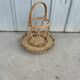 Rattan bottle holder, vintage server