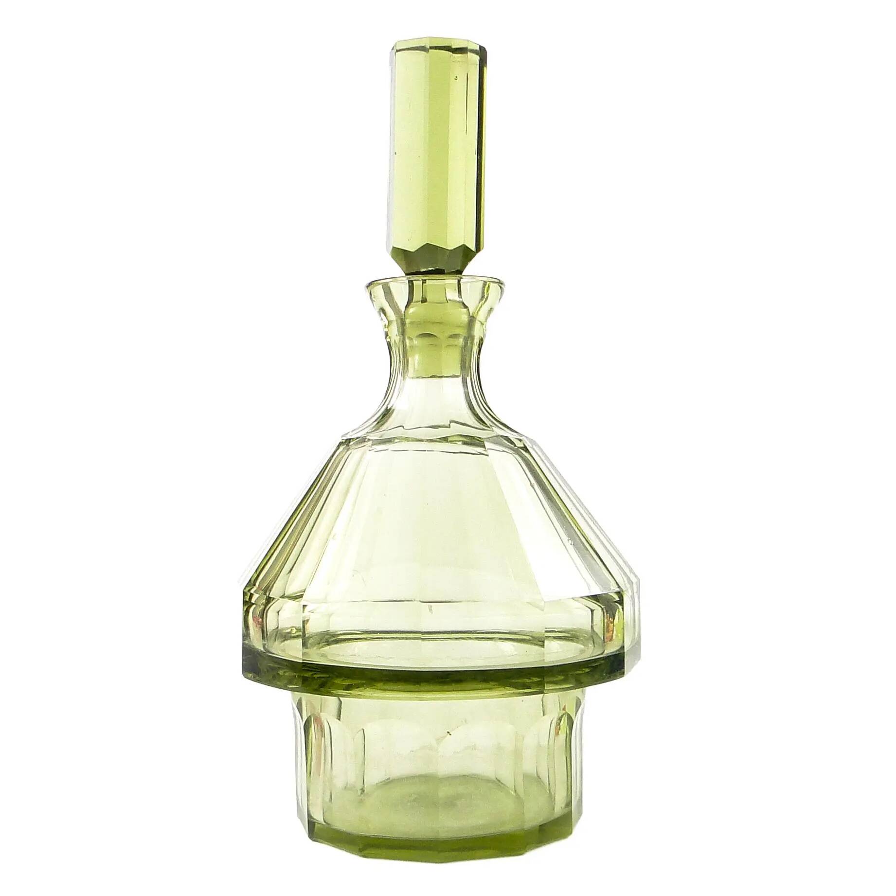 Carafe, Art Deco, crystal, Moser, Czechoslovakia, 1950s