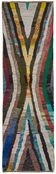 Tapis boho recyclé turc fait main 93 cm x 305 cm