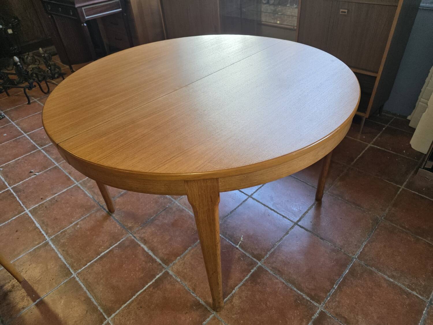Scandinavian extendable teak table from the 1960s.