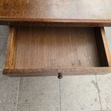 Solid oak farmhouse table + 4 chairs