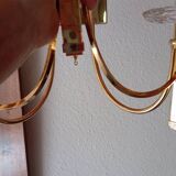 Brass wall lights