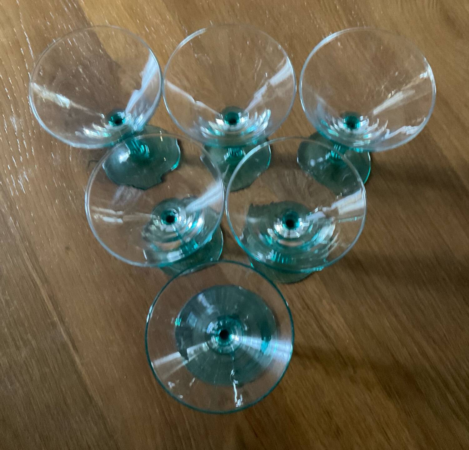 Set of 6 vintage cocktail glasses