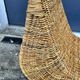 Vintage rattan deckchair