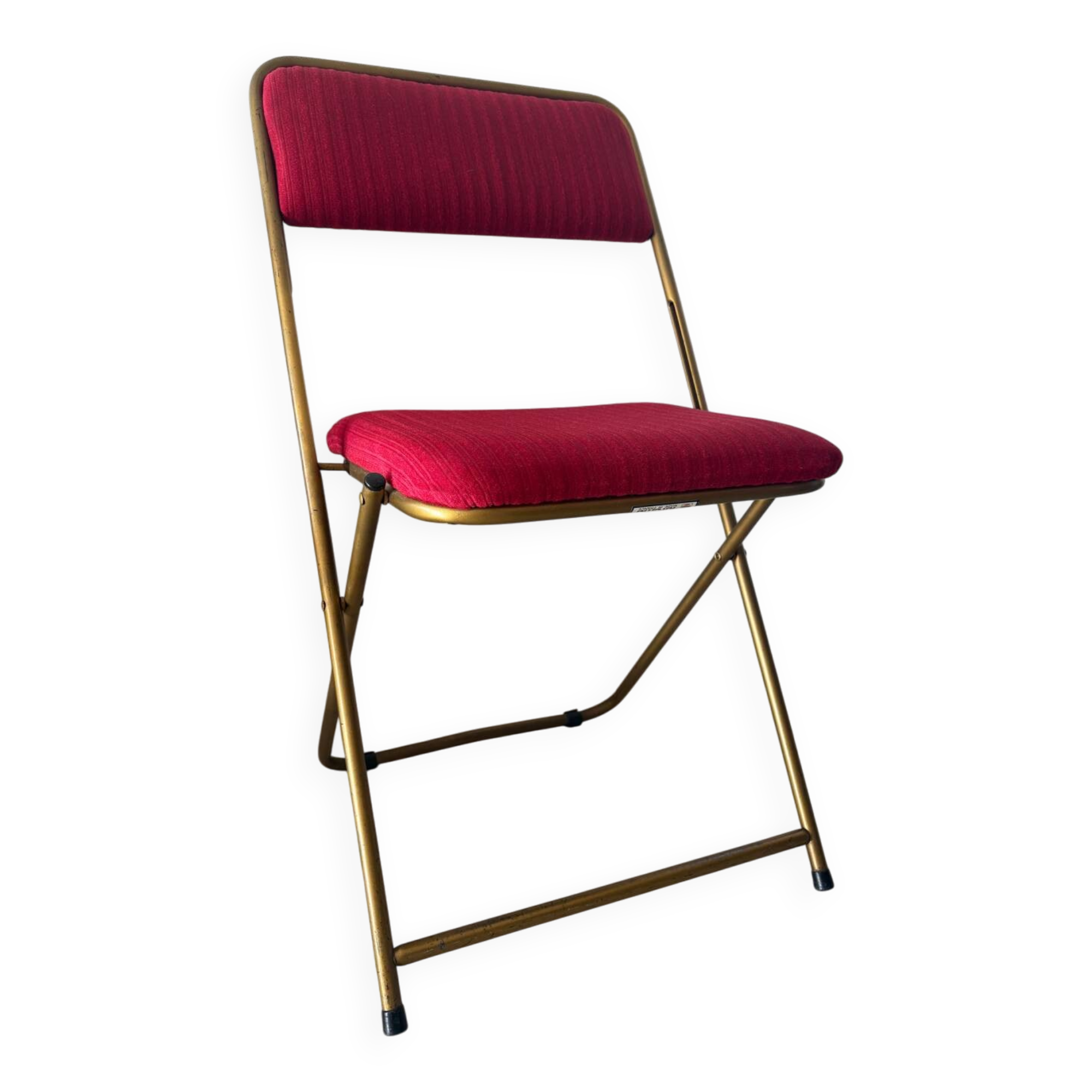 Red Lafuma folding chair