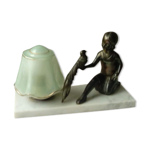 lampe de table en regule