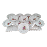Set of 12 dessert plates Sarreguemines model Gérardmer