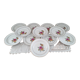 Set of 12 dessert plates Sarreguemines model Gérardmer