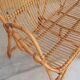 Banquette vintage en rotin