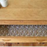 Rattan and wood sideboard from the 50s