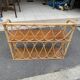 Wall shelf 2 trays, old, rattan.