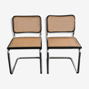 Pair of chairs cesca b22 breuer Annees 80