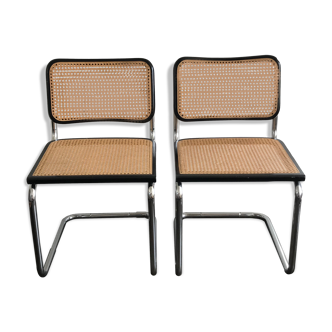 Pair of chairs cesca b22 breuer Annees 80
