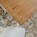 Small table, desk and its patinated chair