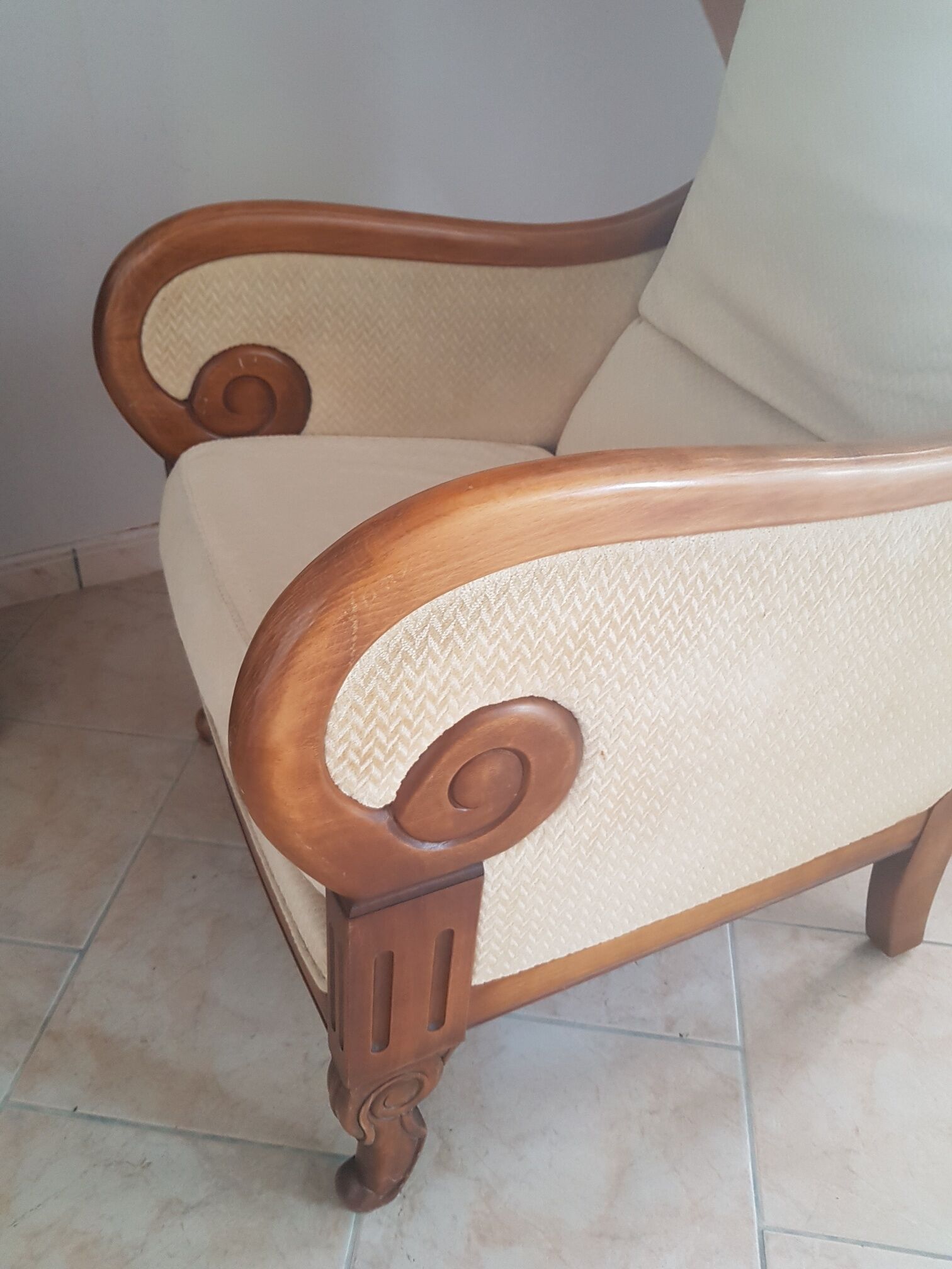 Empire style armchair