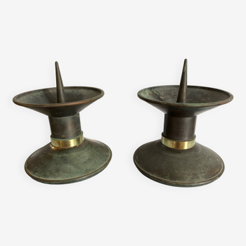 Pair of 1800 candlesticks