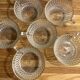 6 vintage cut-glass coffee cups in very good condition