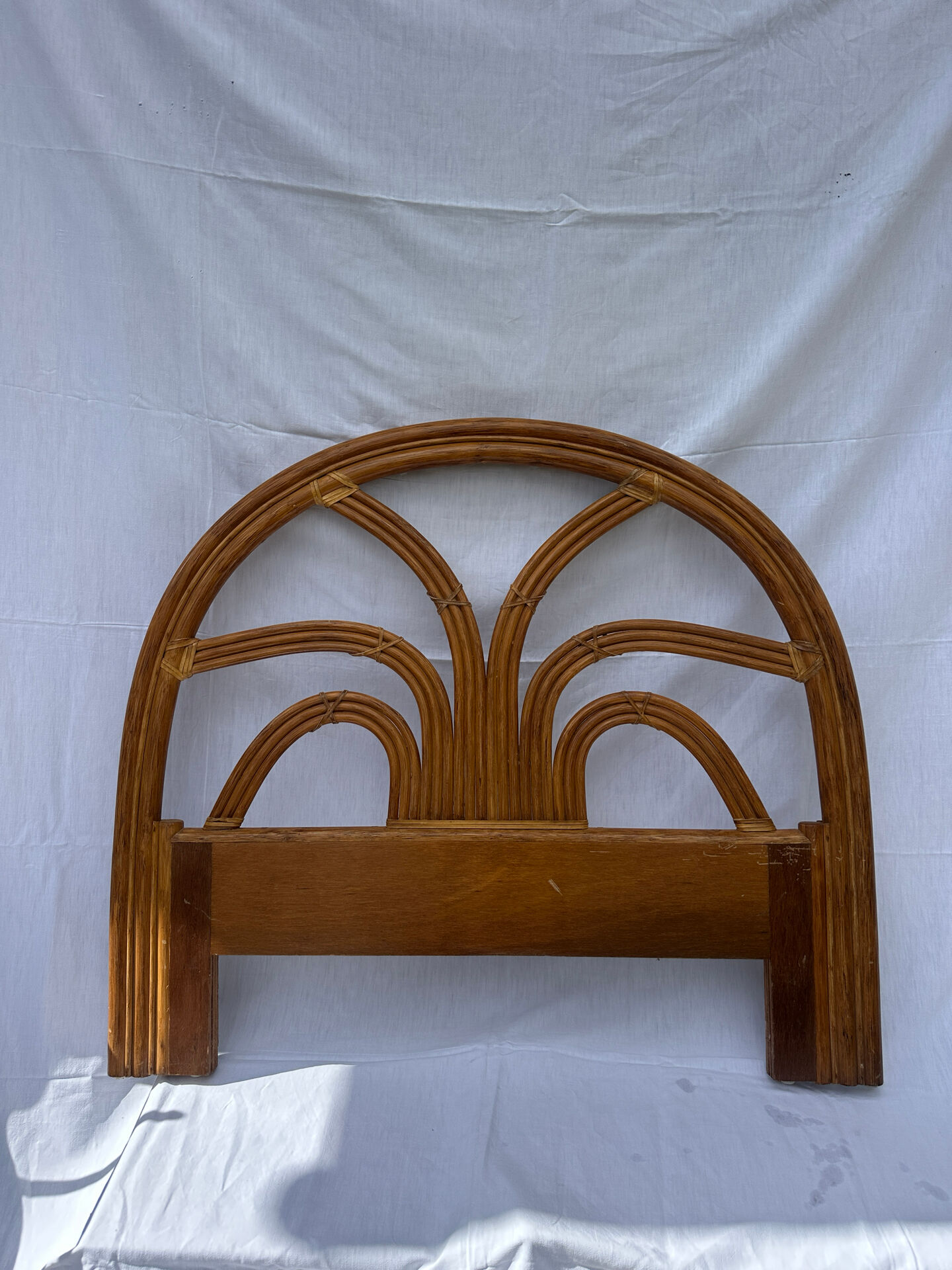 Rattan headboard