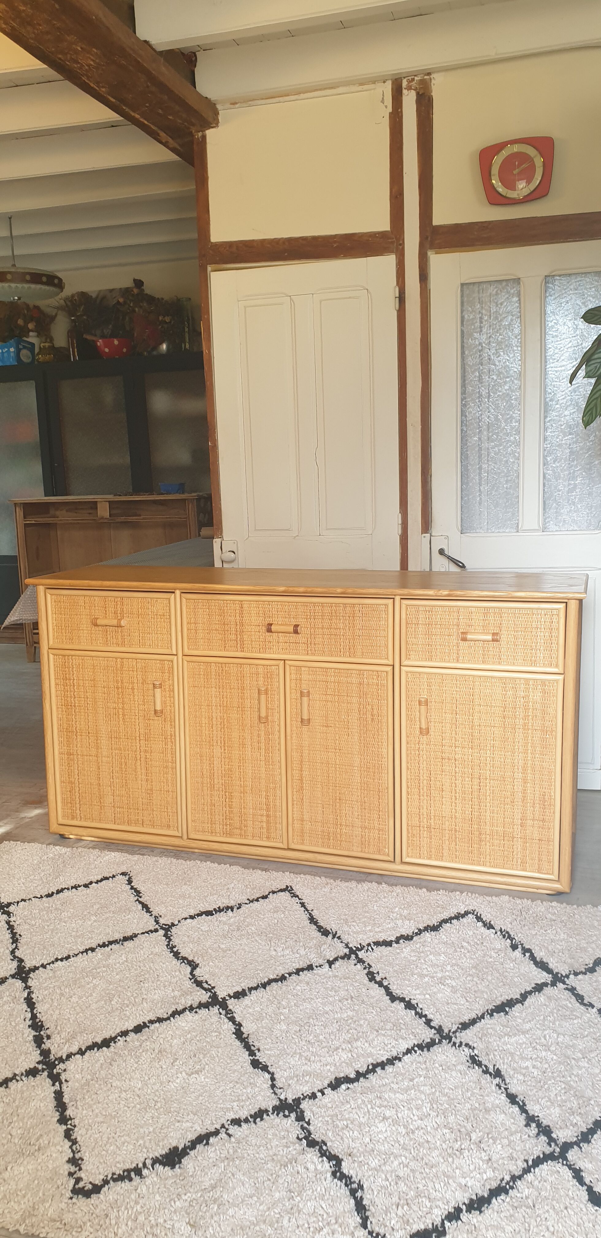 Rattan sideboard