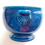 Turquoise blue vegetable bowl