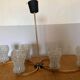 Vintage chandelier 50s-60s gold metal 6 branches