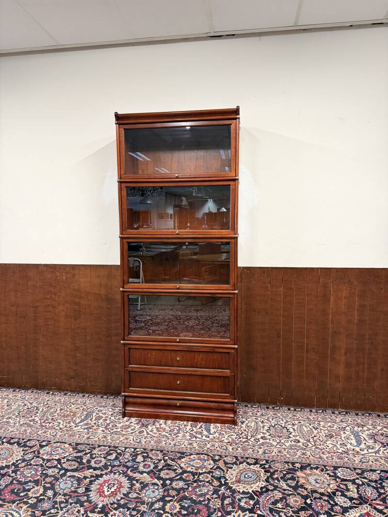 Original mahogany Globe Wernicke English bookcase