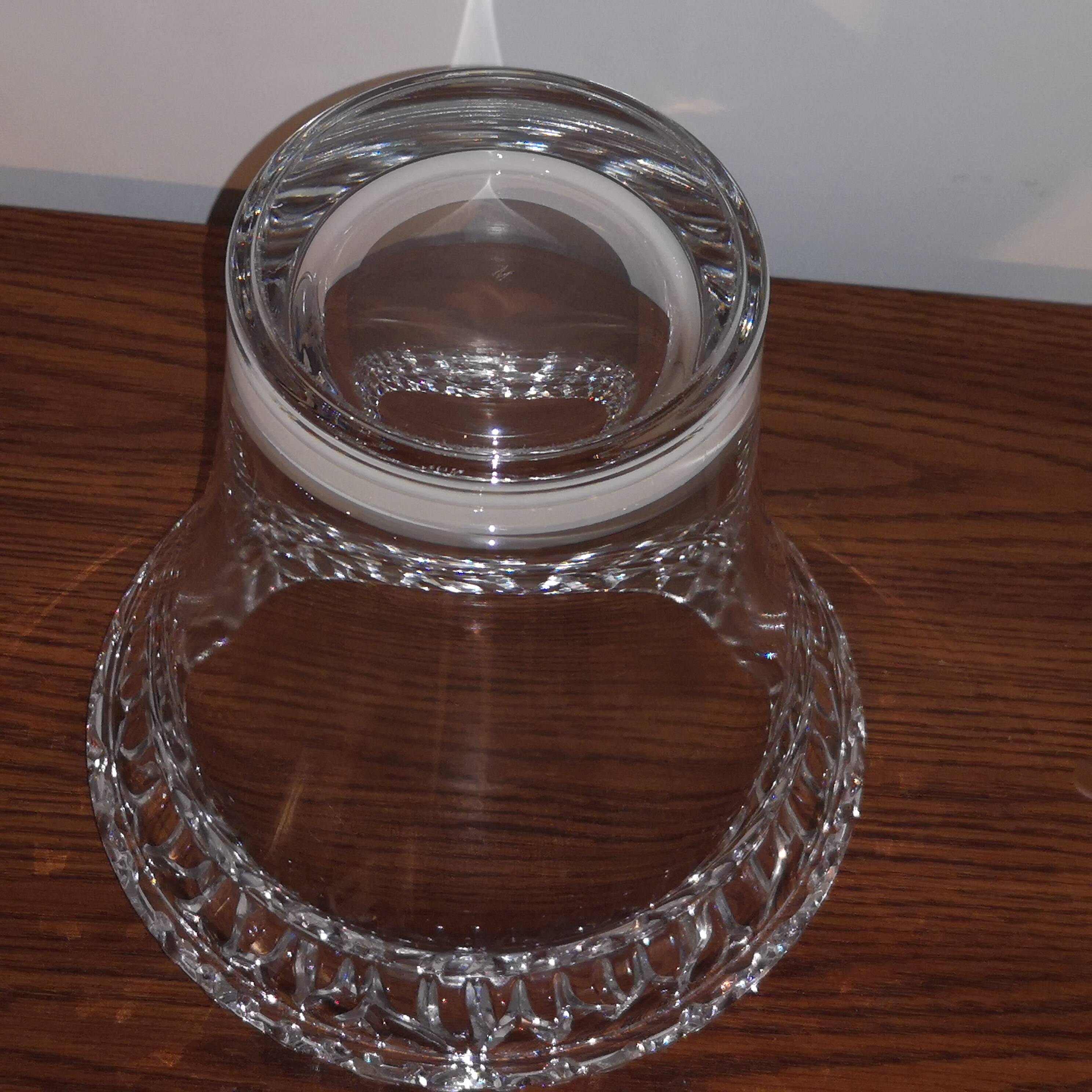 Mikasa germany vintage crystal champagne bucket cooler vase