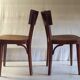 Baumann Art Deco style chairs in solid bentwood - 1930s/40s