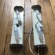 Pair of modernist wall light bauhaus minimalist tube half cilindre