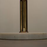 Table lamp in brass, glass and marble attributed to Stilux, Italy, 1950s.