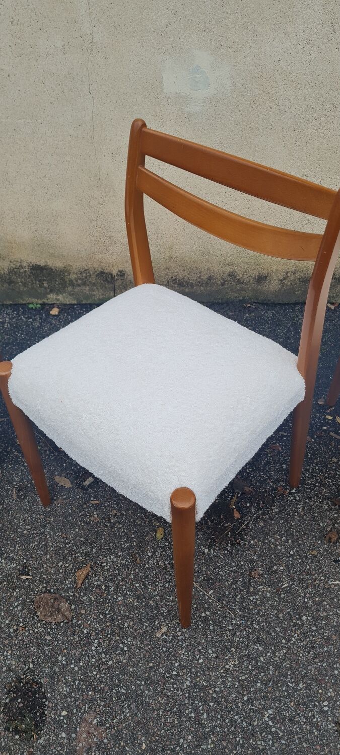 Set of 4 Scandinavian teak chairs