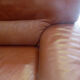 Leather sofa, 2 seats, Roche-Bobois brand