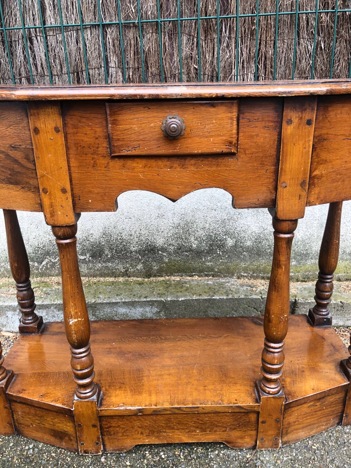 Low rustic style console