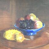 Tableau ancien coupe de fruits