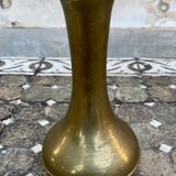 Vintage handcrafted brass vase
