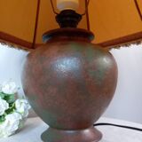 Vintage, aged copper metal lamp base