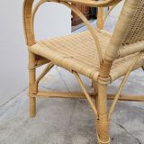 Rattan armchair 1950