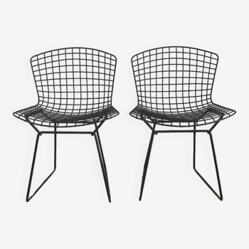 Paire de chaises Wire Harry Bertoia pour Knoll