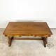 Vintage mahogany harp base desk table with drawers