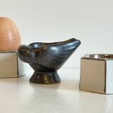 4 eggcups in ceramic period art deco