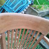 Fauteuil de bureau en bois ancien