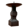 Brutalist wrought iron candlestick from the mid-century.