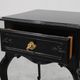 Pair of Louis XV Style Nightstands in Black Lacquered Oak, France, 1950s