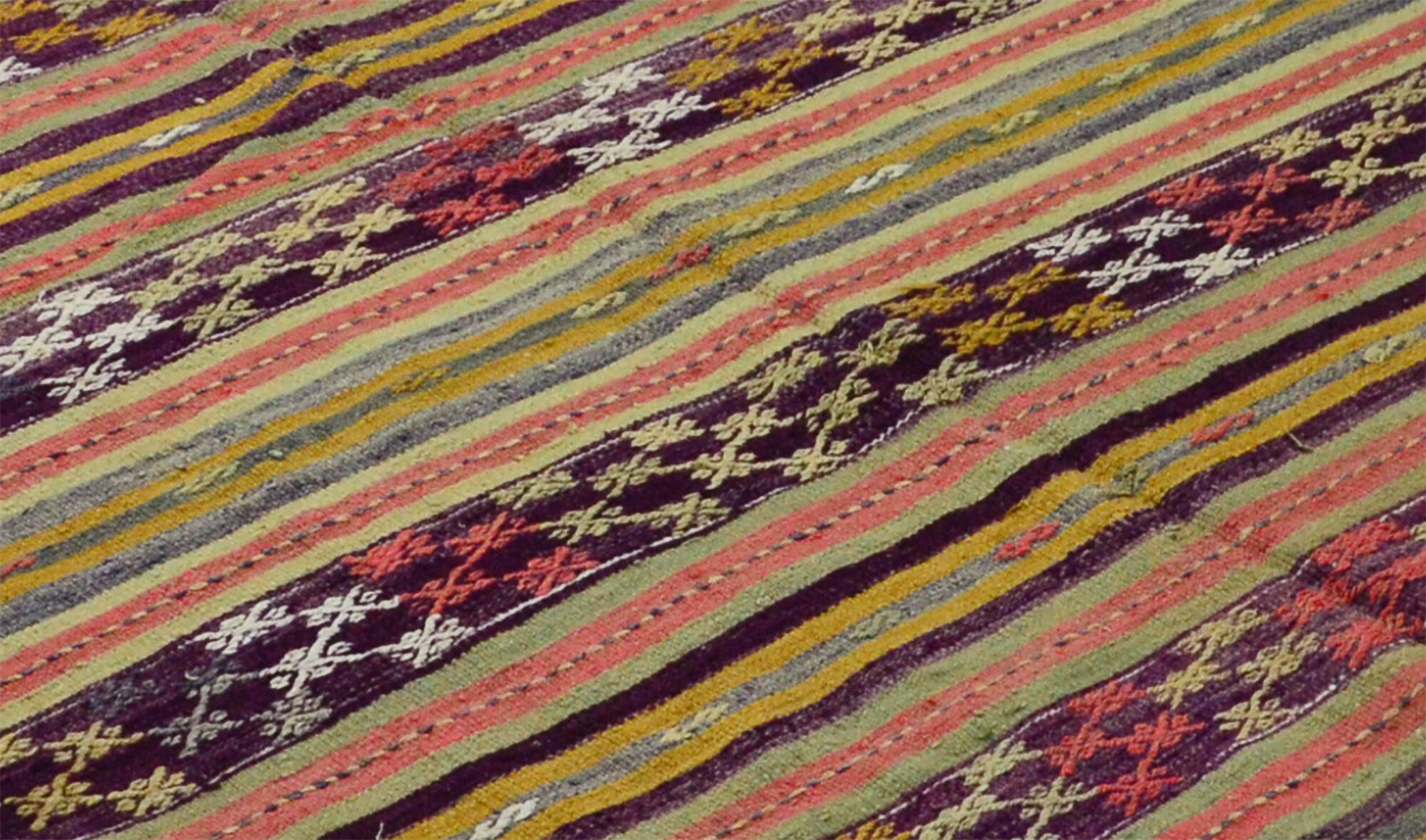 Anatolian handmade kilim rug 255 cm x 162 cm