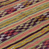 Anatolian handmade kilim rug 255 cm x 162 cm